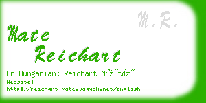 mate reichart business card